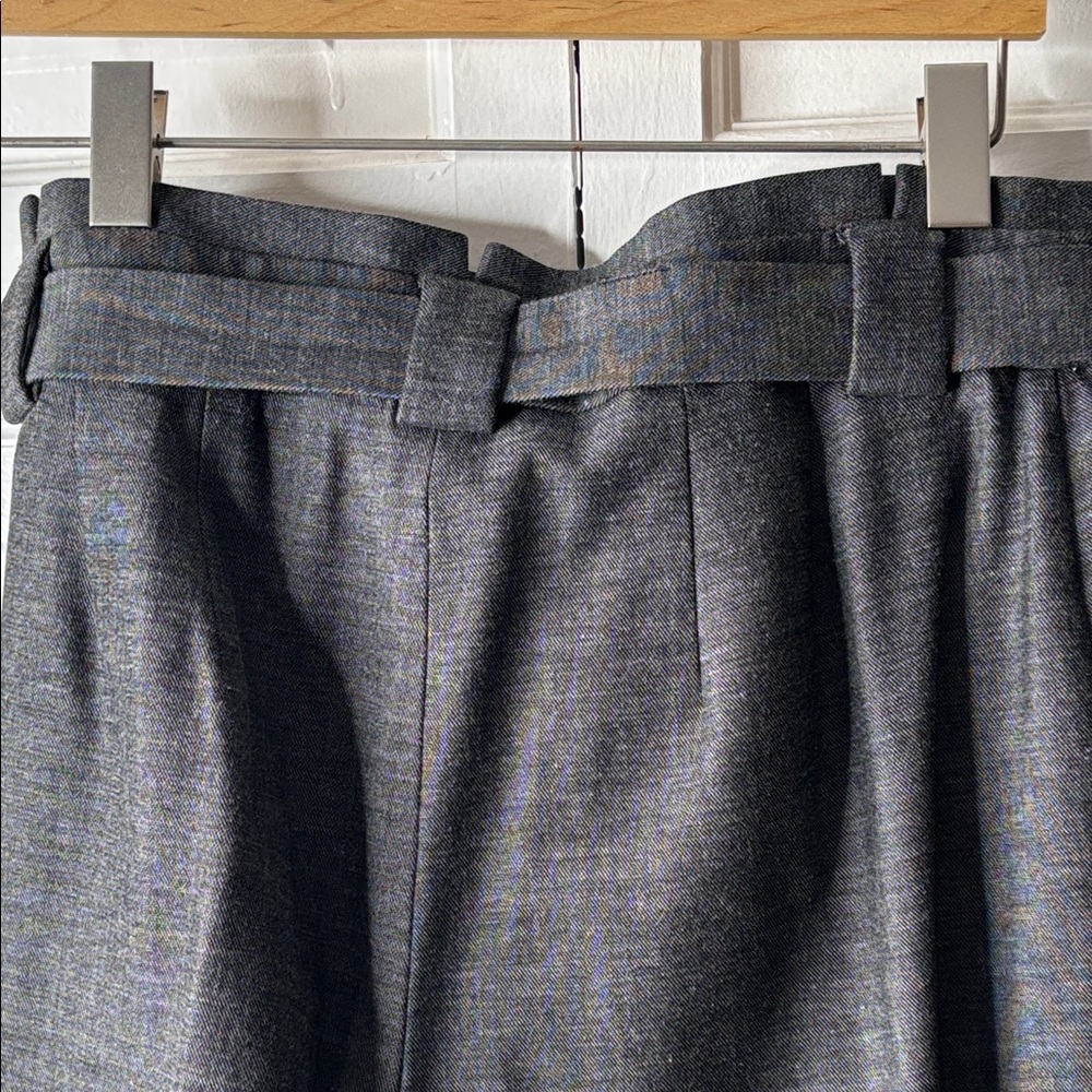 Express Women's Paperbag Waist Trousers - Charcoal sz 12R - Picture 5 of 8